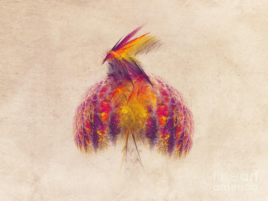Bird of Paradise Fractal Art Digital Art by Justyna Jaszke JBJart