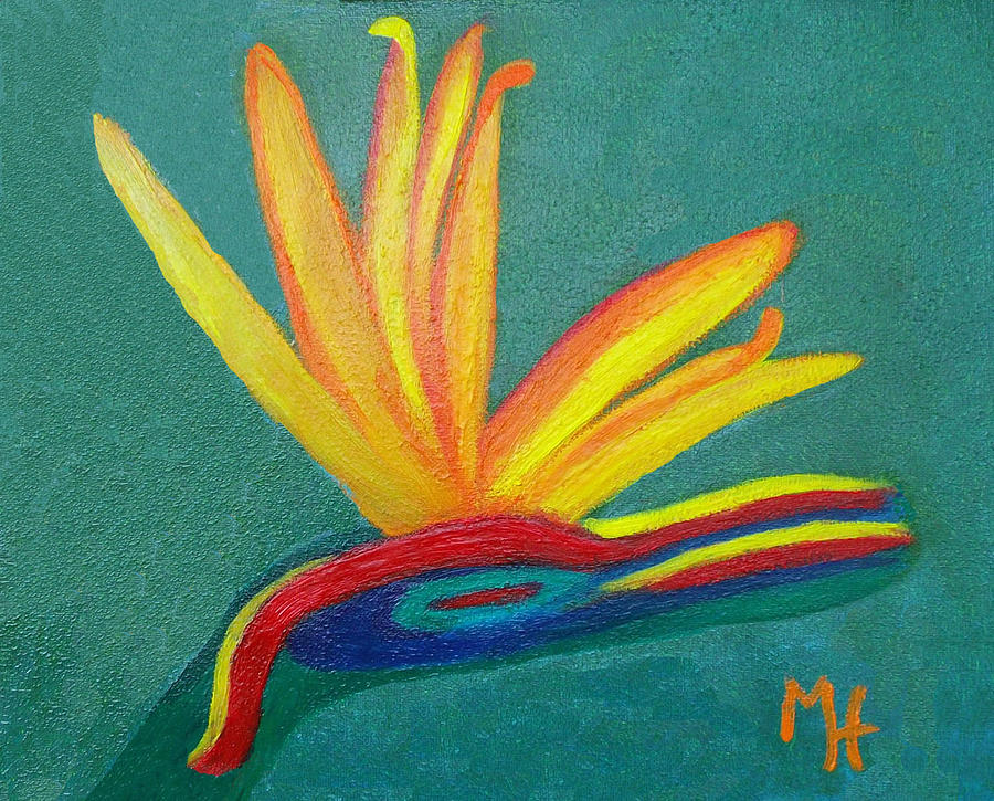 BIRD of Paradise Painting by Margaret Harmon