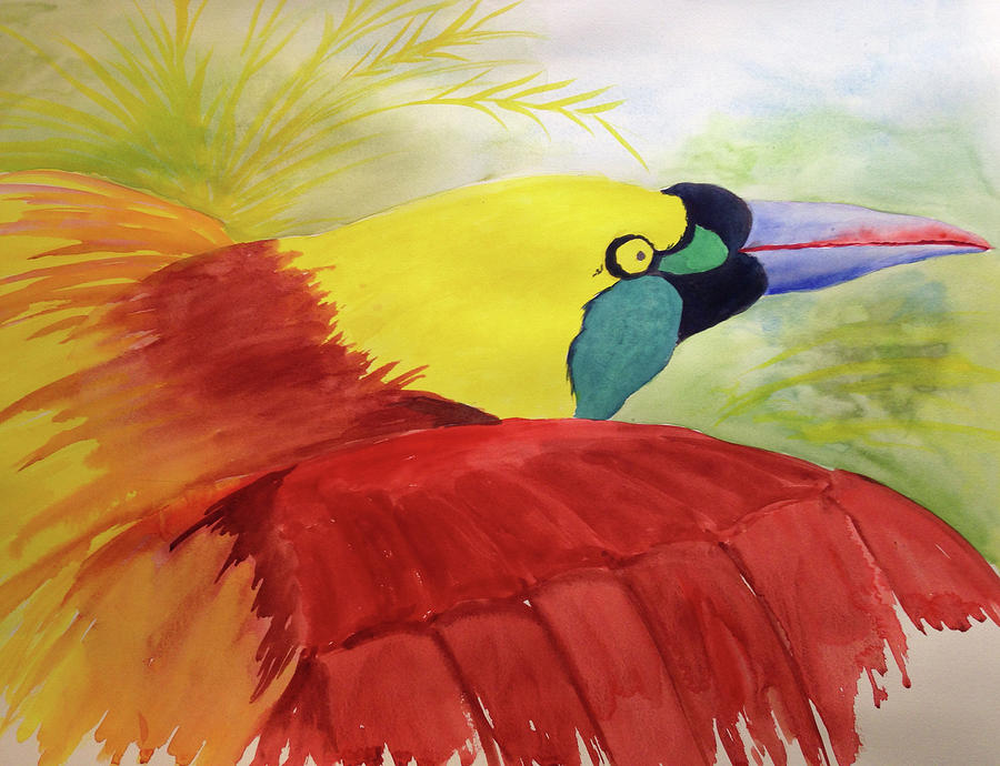 Bird of Paradise Painting by Mary Blumberg Bird of Paradise Painting by Mary Blumberg