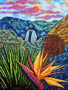 Hawaii Painting - Bird Of Paradise by Max R Scharf Hawaii Painting - Bird Of Paradise by Max R Scharf