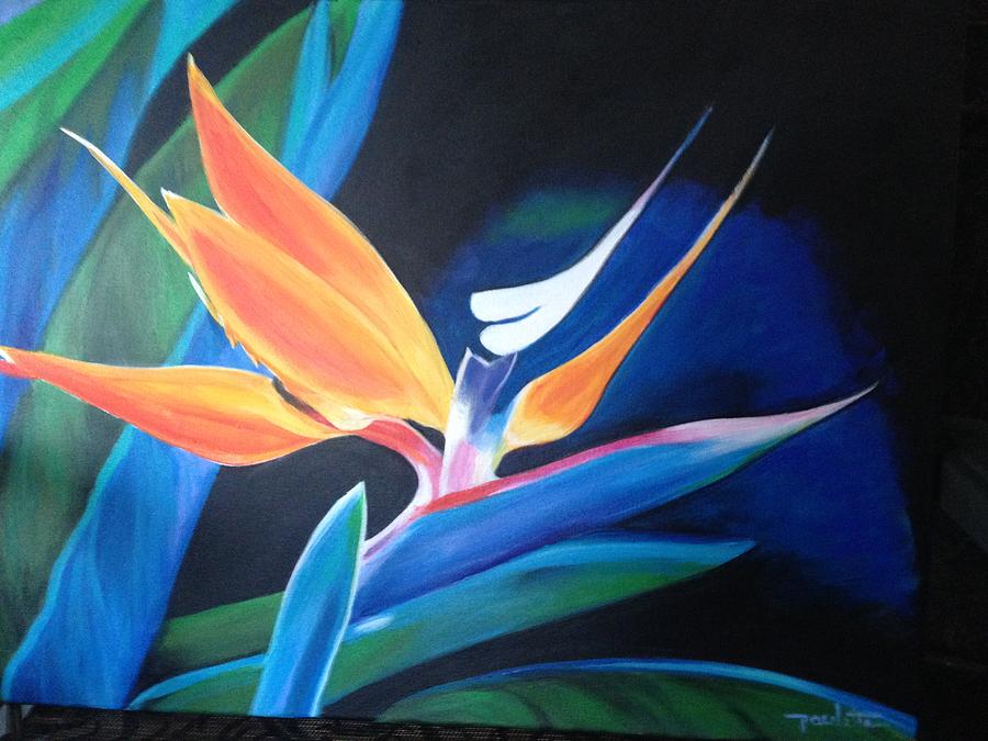 Bird Of Paradise Painting by Paulette Salo - Fine Art America