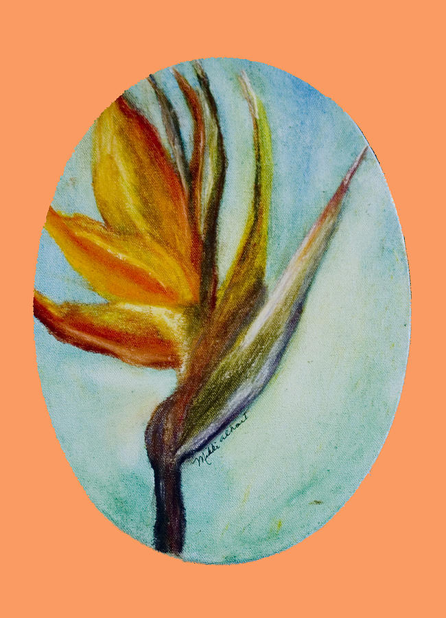 Tropical Flower Painting - Bird of Paridise by Mikki Alhart