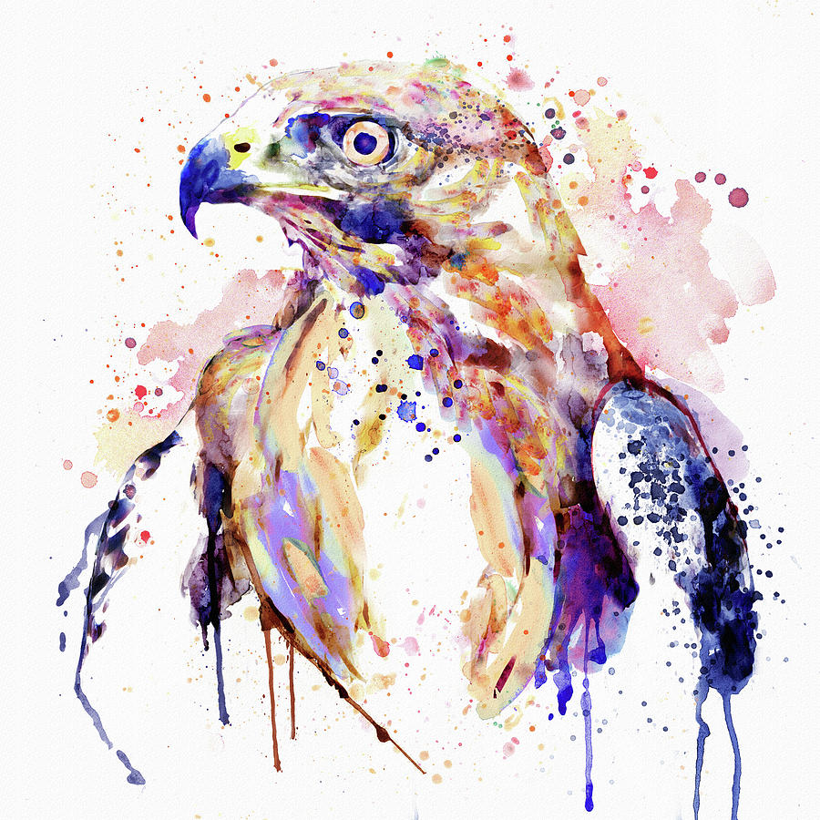 Bird of Prey  Painting by Marian Voicu