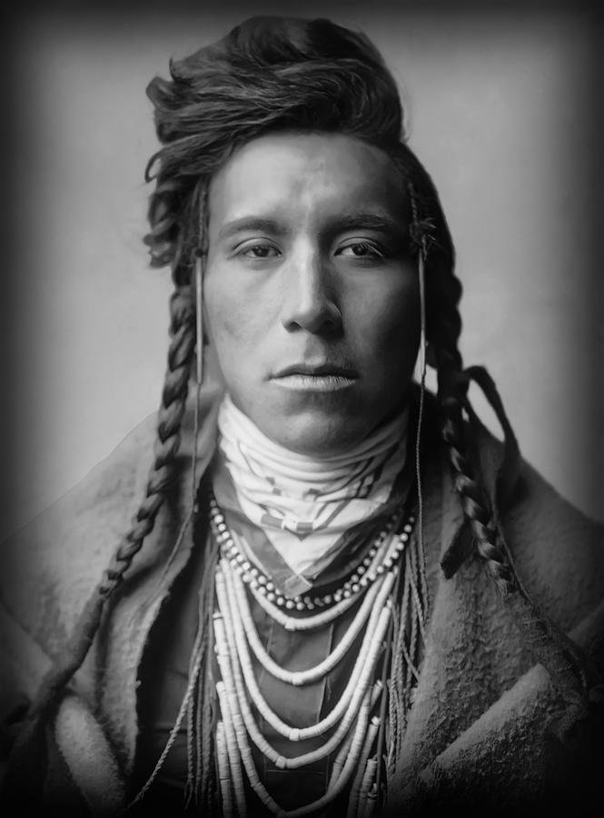 Bird On High Land - Crow Tribe - Montana 1908 Photograph by Daniel Hagerman