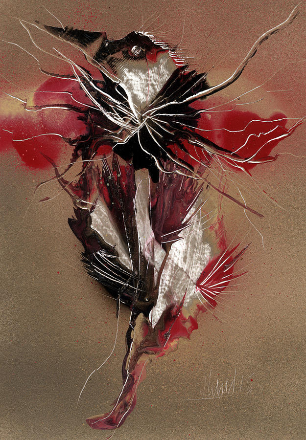 Bird Painting - Bird Reflect Defect by Jason Girard Bird Painting - Bird Reflect Defect by Jason Girard