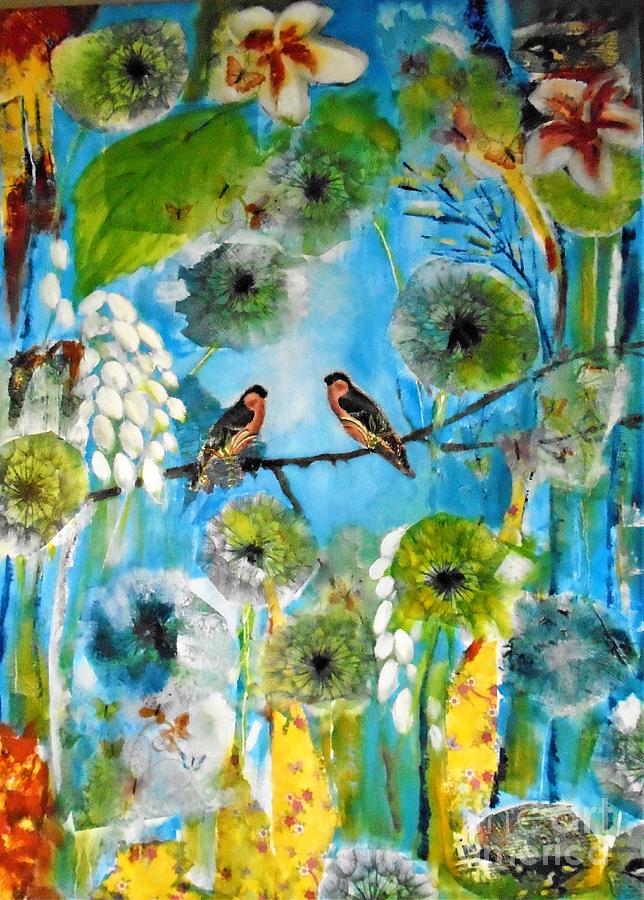 Bird Song Mixed Media by Angela Cartner