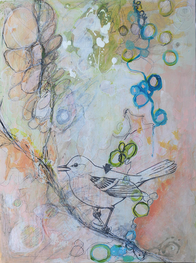 Bird Mixed Media - Bird Song by Donna Stubbs Bird Mixed Media - Bird Song by Donna Stubbs
