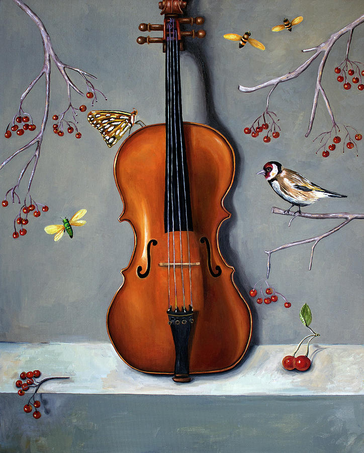 Music Painting - Bird Song by Leah Saulnier The Painting Maniac