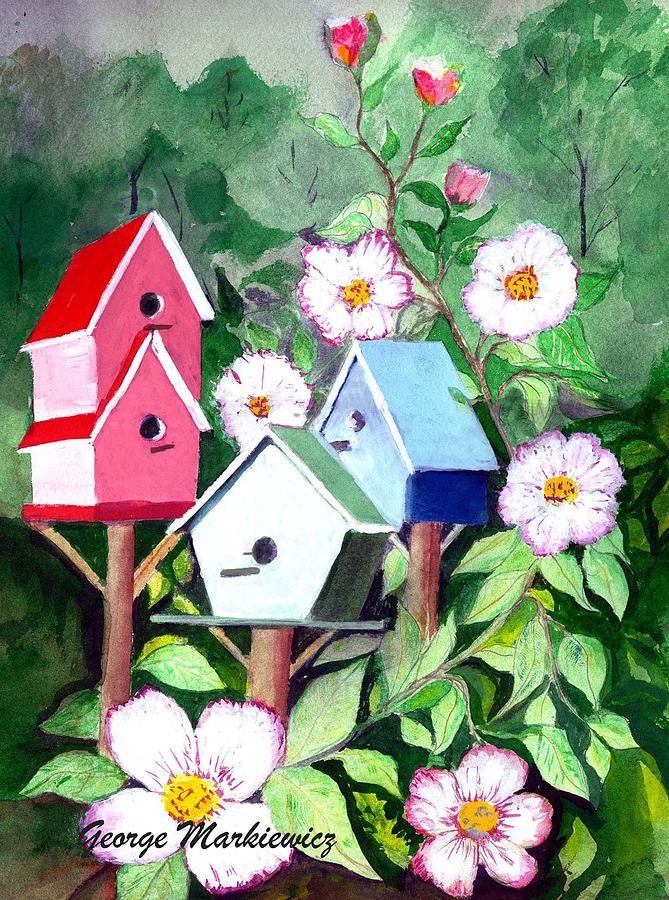 Birdhouse Print - Birdhouse by George Markiewicz