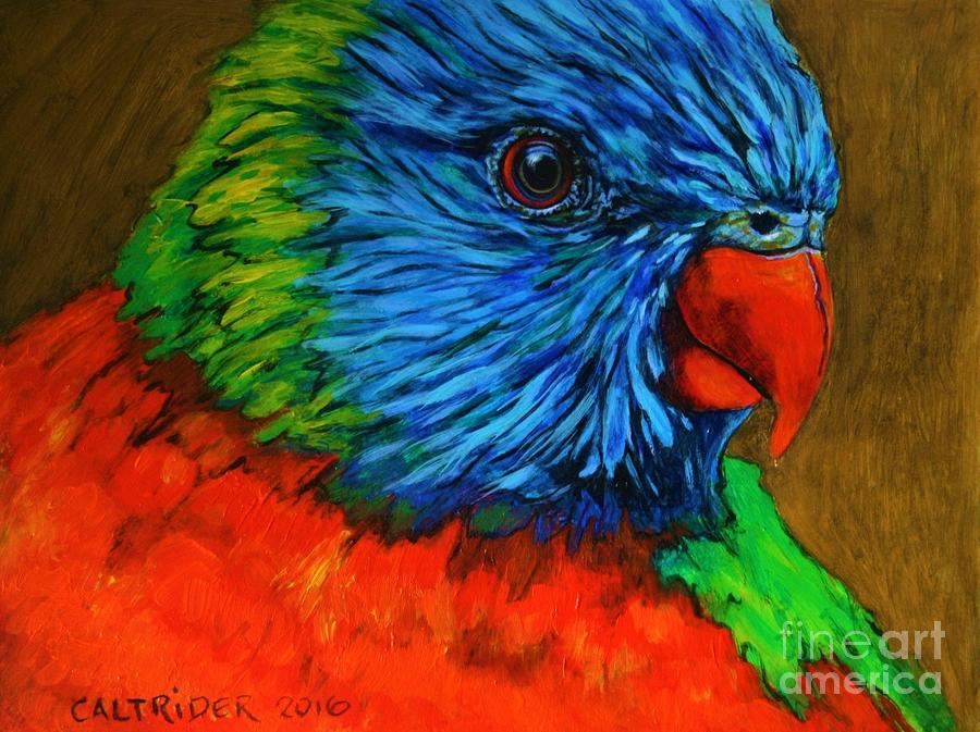 Birdie Birdie Painting by Alison Caltrider