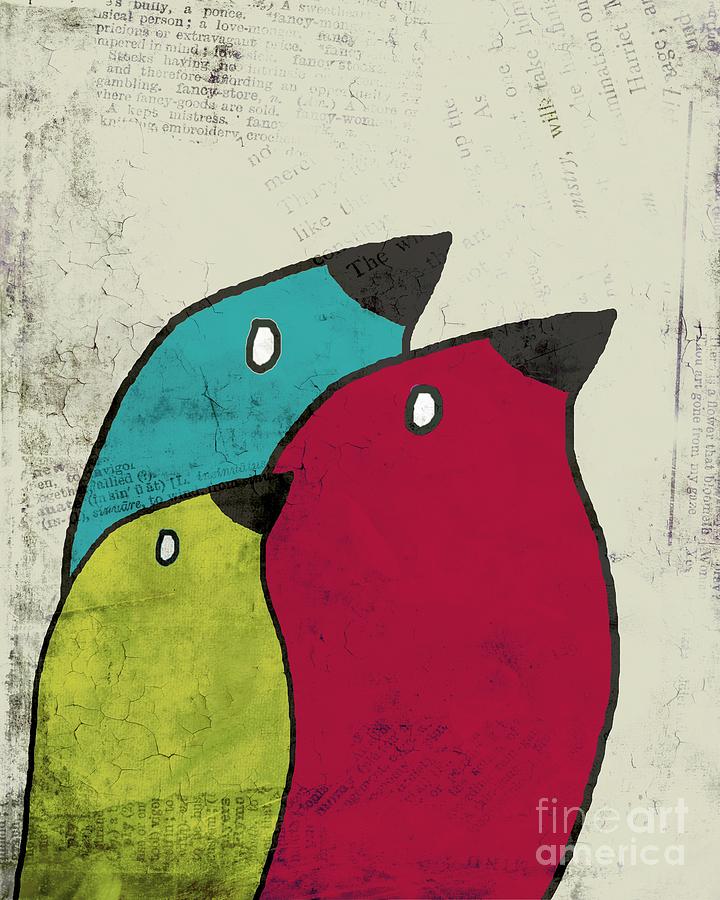 Birdies - v101s1t Digital Art by Variance Collections