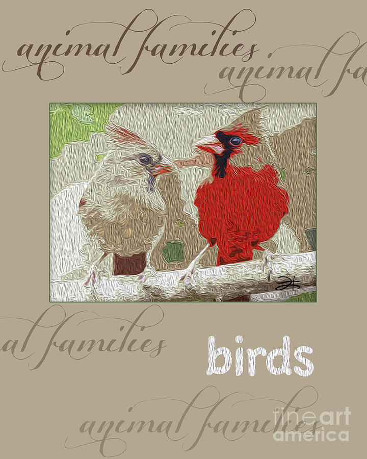 Birds-Animal Family Mixed Media by Francelle Theriot