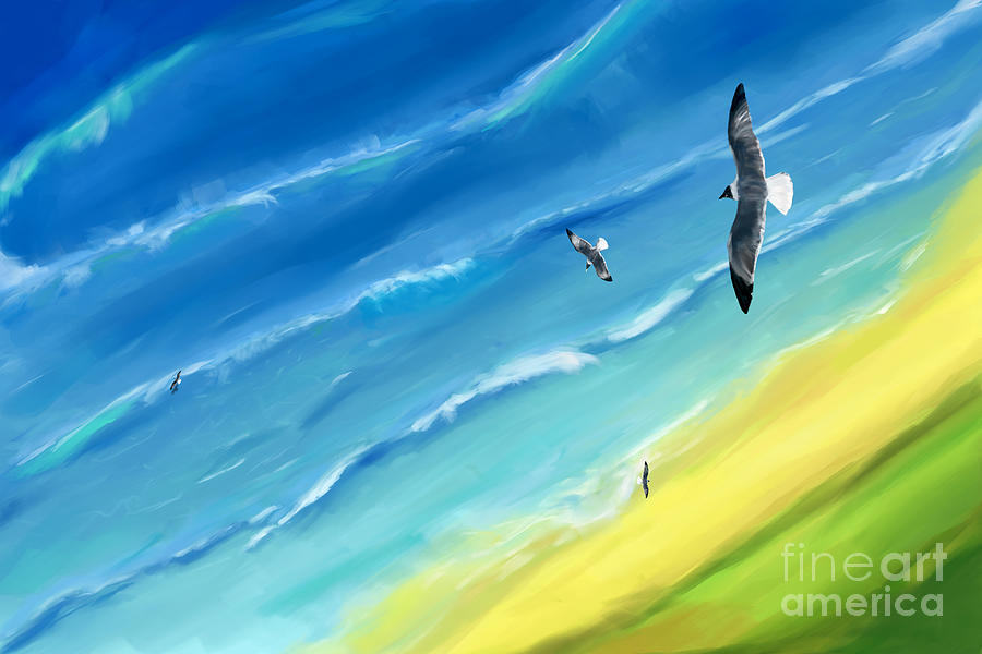 Bird's-eye above sea by Jan Brons Bird's-eye above sea by Jan Brons