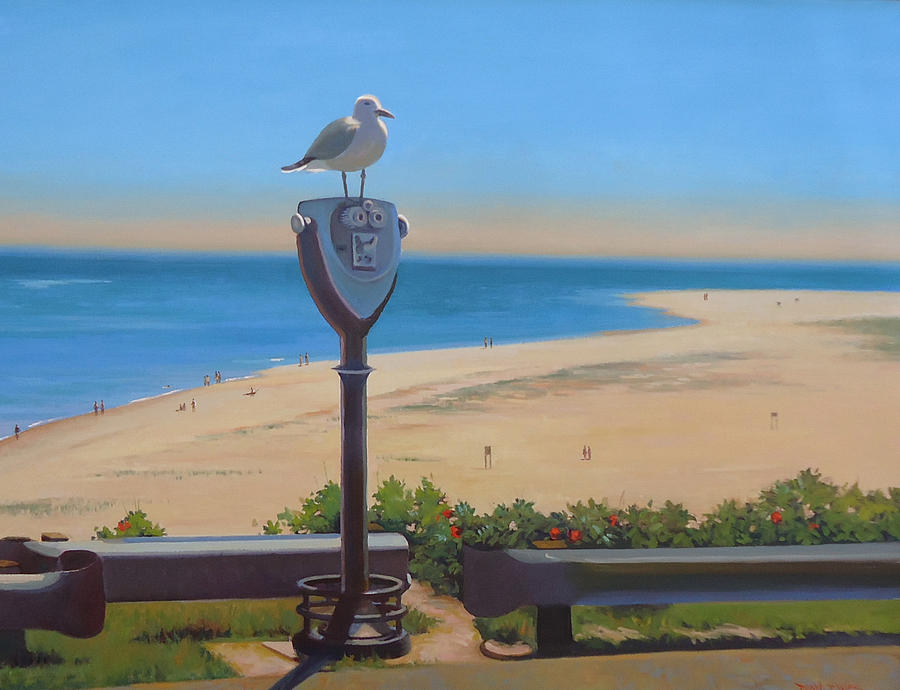 Seagull Painting - Birds Eye View by Dianne Panarelli Miller