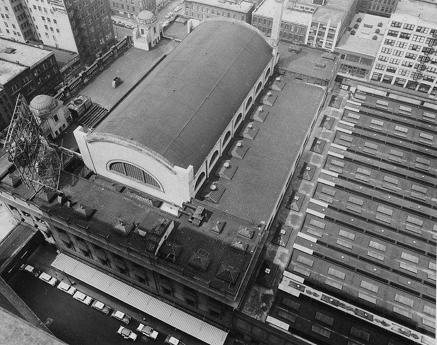 Birds Eye View of Madison Street Station - 1940 Photograph by Chicago and North Western Historical Society