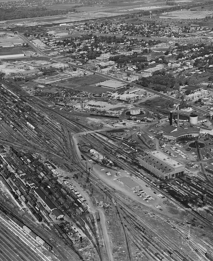 Birds Eye View of Proviso Train Yard  Photograph by Chicago and North Western Historical Society