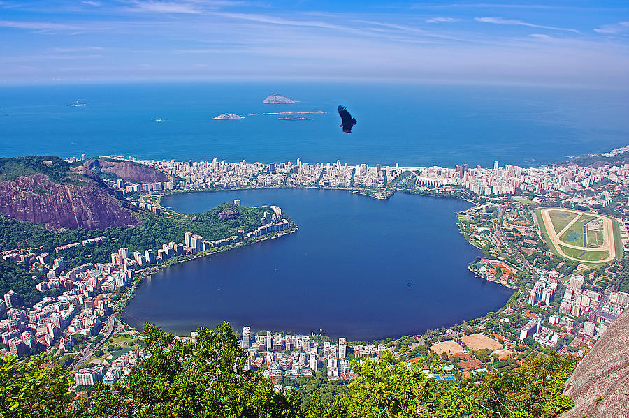 Birds Eye View of Rio de Janeiro from Corcovado Mountain-Brazil  Photograph by Ruth Hager
