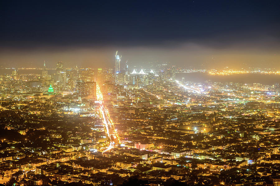 Birds Eye View of San Francisco 4 Photograph by Jason Chu
