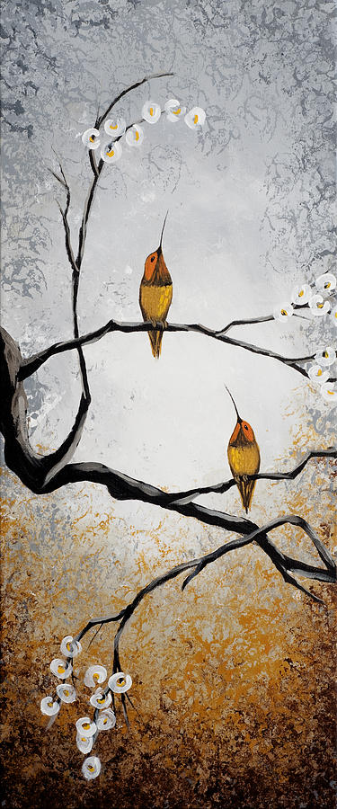 Bird Painting - Birds by Mike Irwin
