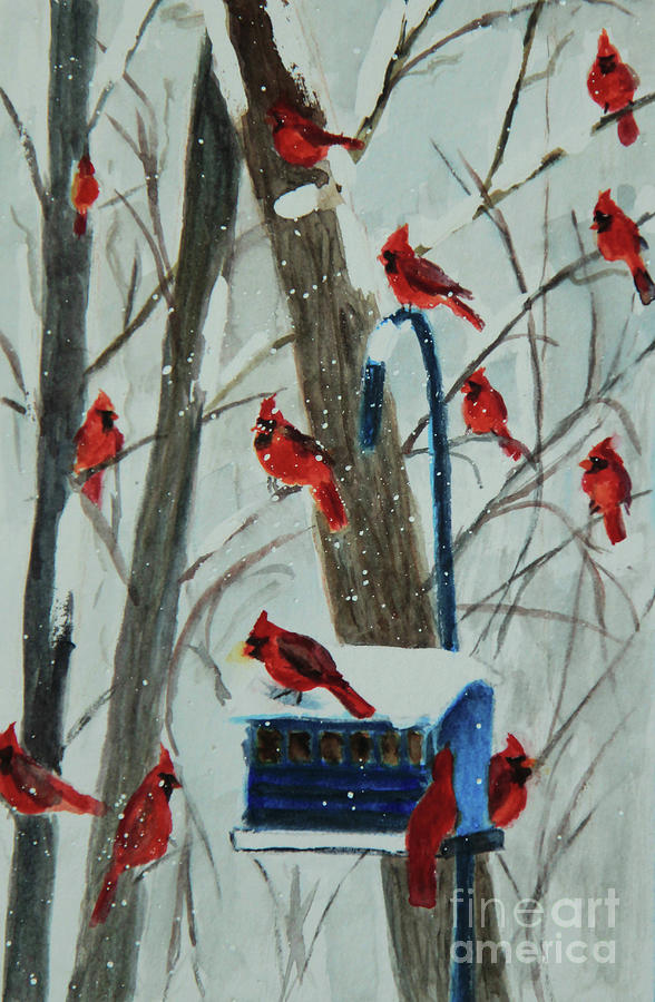 Birds of a Feather Painting by Jeanette French