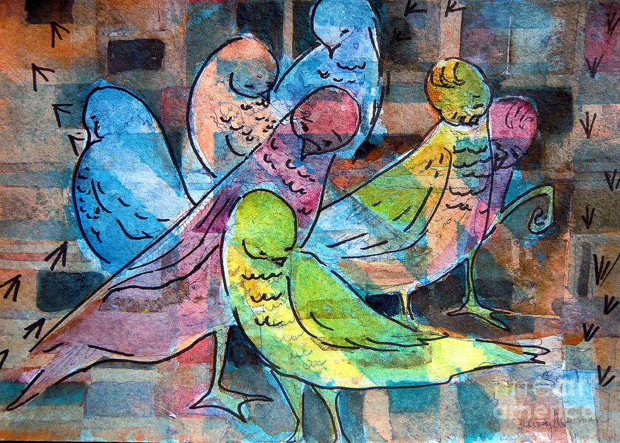 Birds of a Feather Painting by Mindy Newman
