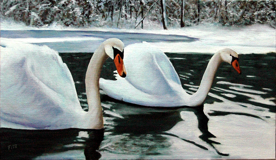 Birds of a Feather Painting by Rick Fitzsimons