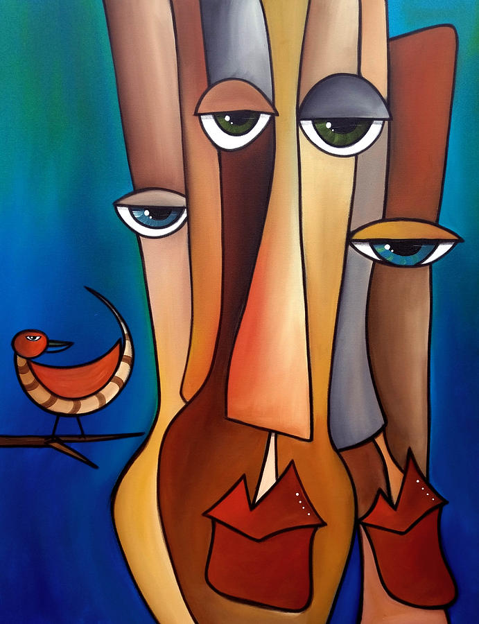 Birds Of A Feather Painting by Tom Fedro