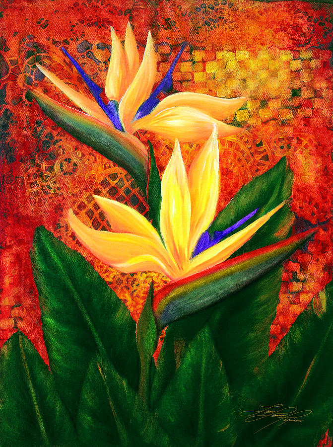 Birds of Paradise Painting by Lynn Lawson Pajunen