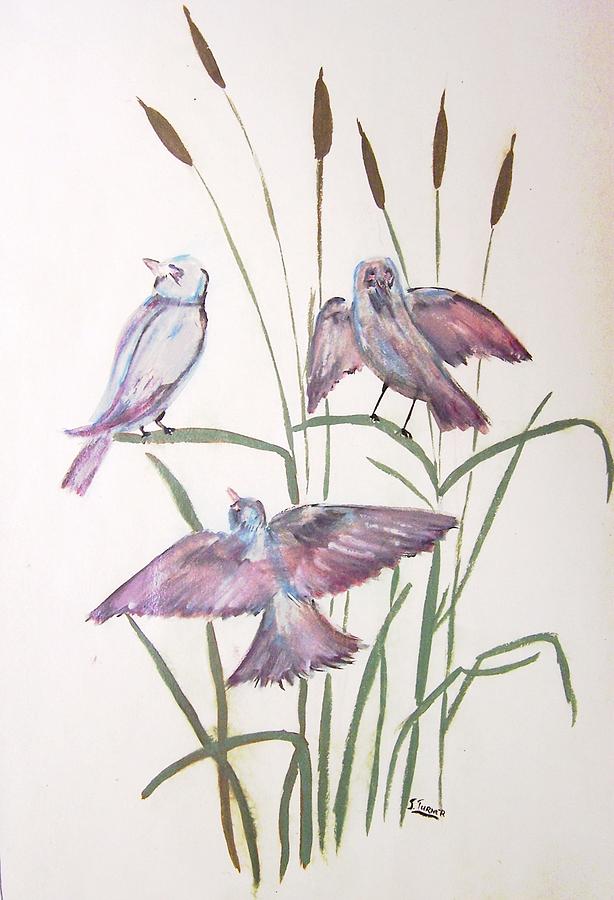 Birds Painting by Susan Turner Soulis