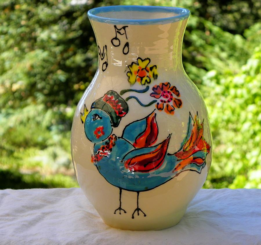 Bird Ceramic Art - Birdsong by Lisa Dunn