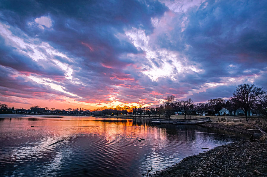 Birdtown Sunset Photograph by Doug Wallick