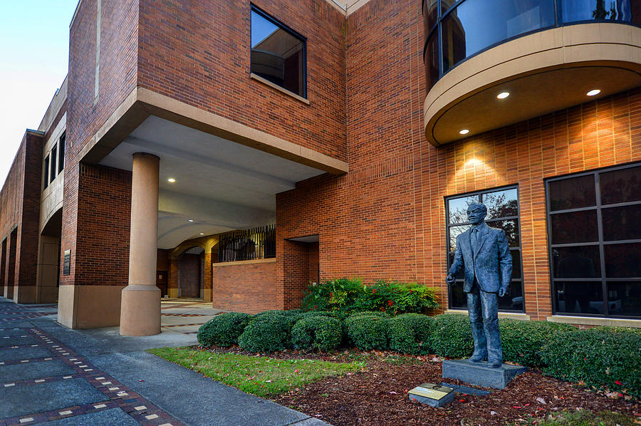 Birmingham Civil rights Institute with Statue Photograph by Michael Thomas
