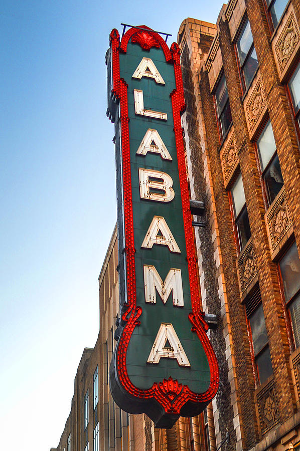 Birmingham Theater Sign Photograph by Michael Thomas