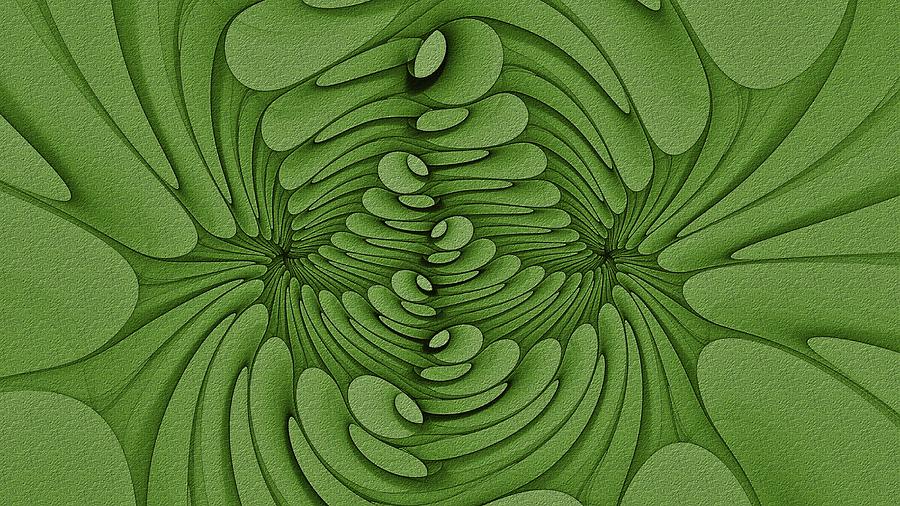 Birrkhal Blooms Lime Digital Art by Doug Morgan
