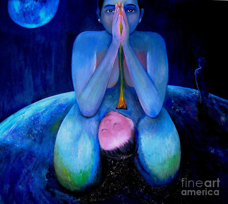 Birth Of A Child Painting - BIRTH OF A CHILD October 13 1978 by Patricia Velasquez de Mera Birth Of A Child Painting - BIRTH OF A CHILD October 13 1978 by Patricia Velasquez de Mera