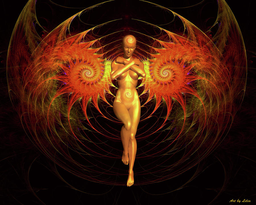The Birth of Phoenix Digital Art by Lilia S