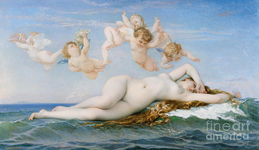 Venus Painting - Birth of Venus by Alexandre Cabanel