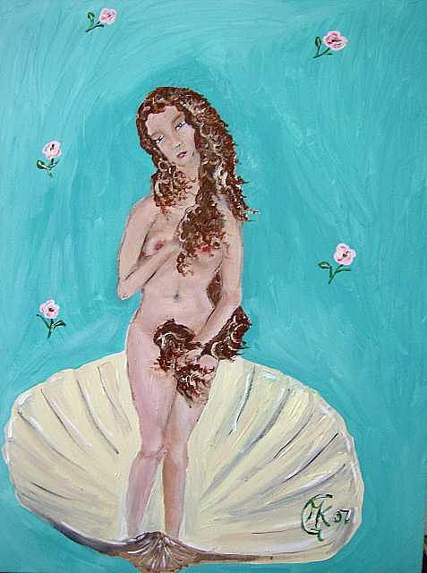 Birth Of Venus Painting - Birth Of Venus by Michaela Gilt Birth Of Venus Painting - Birth Of Venus by Michaela Gilt