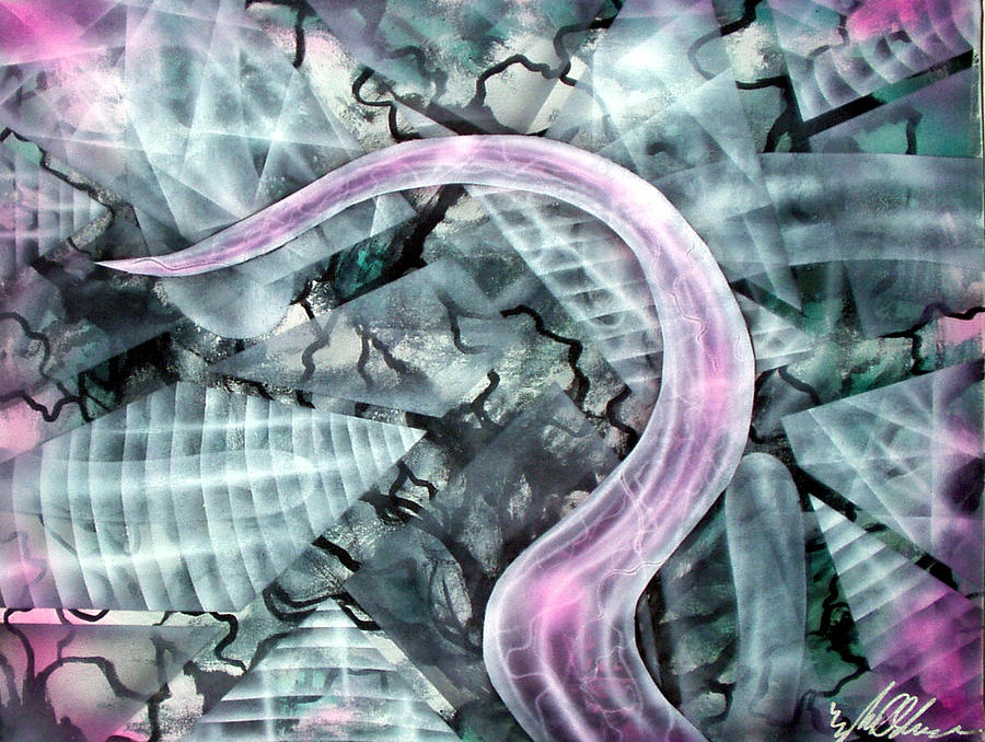 Birthday Tentacle Painting by Leigh Odom