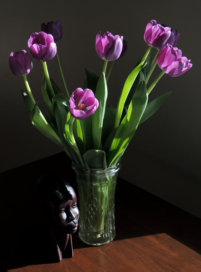 Birthday Tulips. Photograph by Denise Clark
