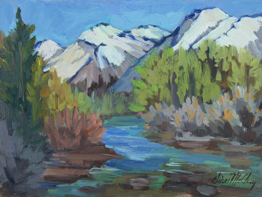 Mountain Painting - Bishop Creek - Sierra Nevadas by Diane McClary