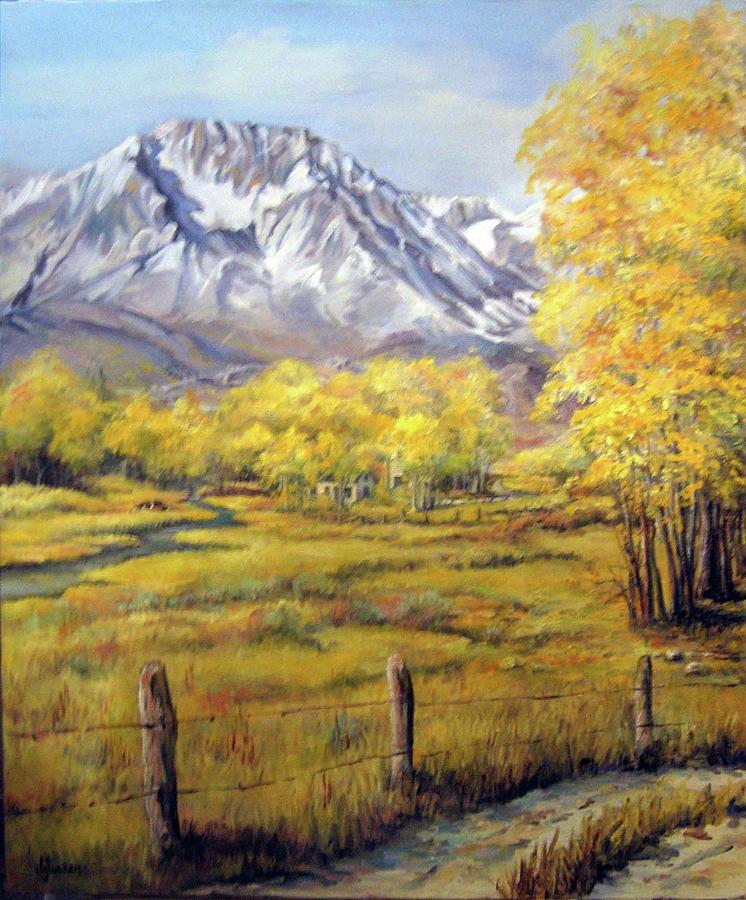 Bishop in the Fall Painting by Donna Tucker