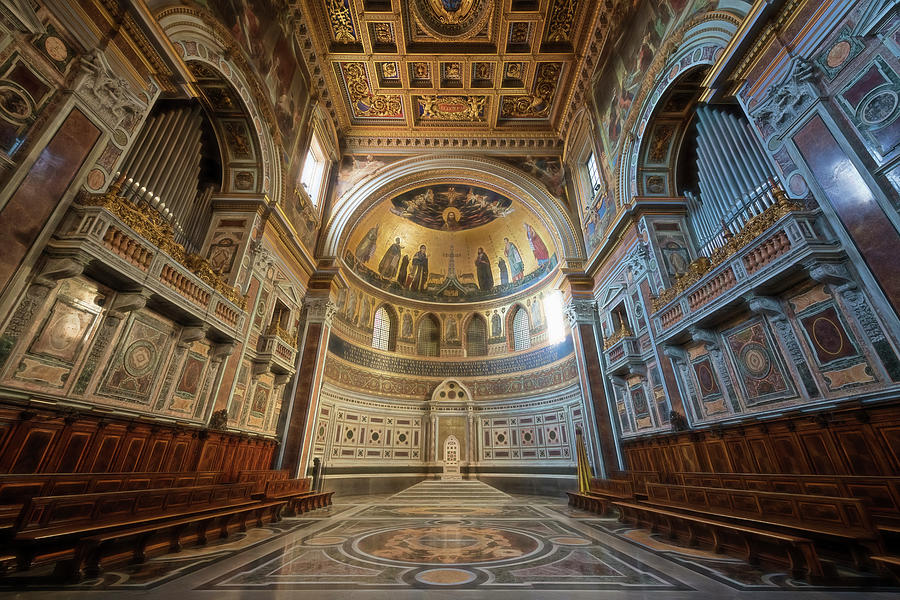 Joan Carroll Photograph - Bishops Chair Rome Italy by Joan Carroll