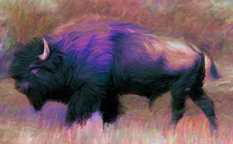 Bison 1 Digital Art by Caito Junqueira