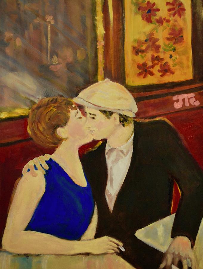 Bisou Painting by Julie Todd-Cundiff