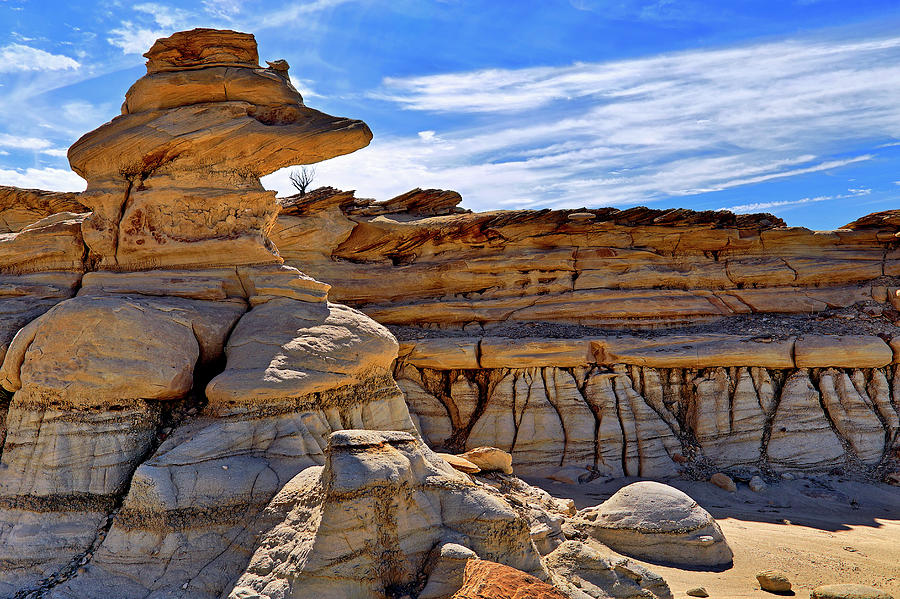 Bisti Badlands Formations - New Mexico - Landscape Photograph by Jason Politte