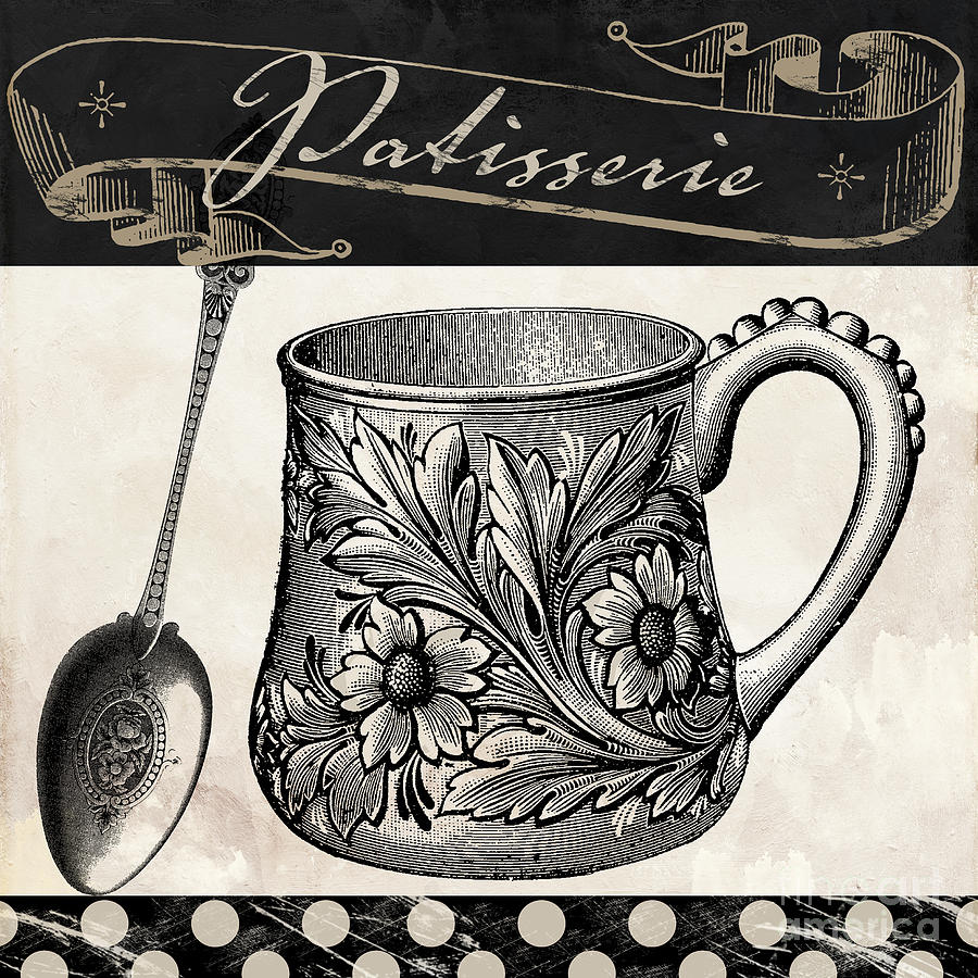 Coffee Painting - Bistro Parisienne IV by Mindy Sommers