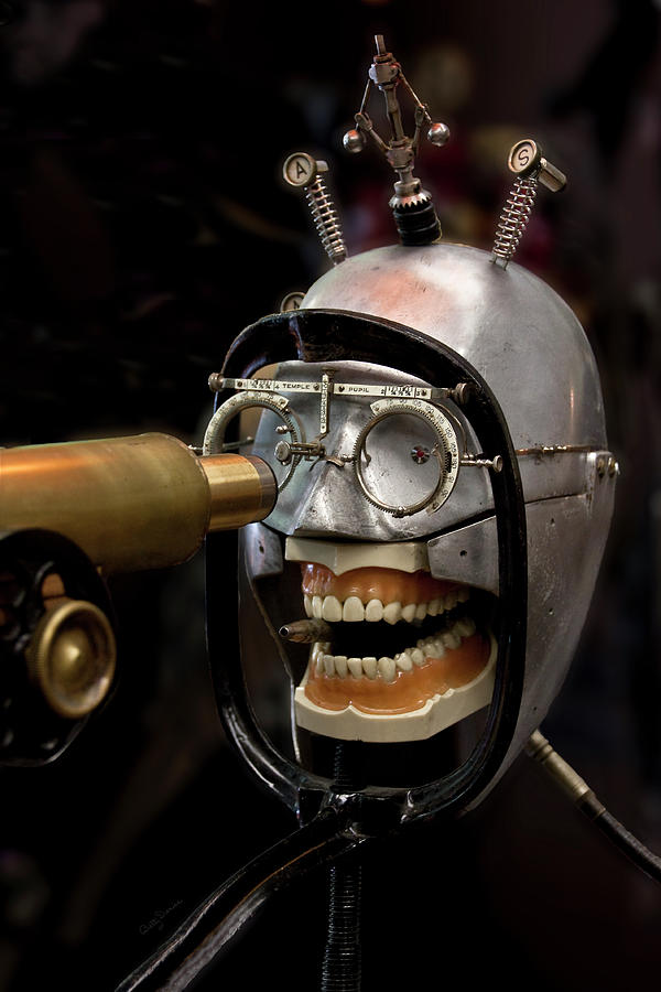 Goggle Photograph - Bite the Bullet - Steampunk by Betty Denise