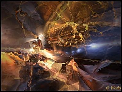 Fractal Digital Art - Biting Through by David Works Fractal Digital Art - Biting Through by David Works