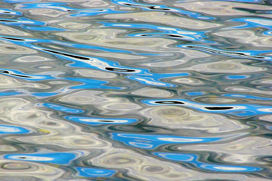 Bits of Blue Sky in Grey Water Photograph by Polly Castor
